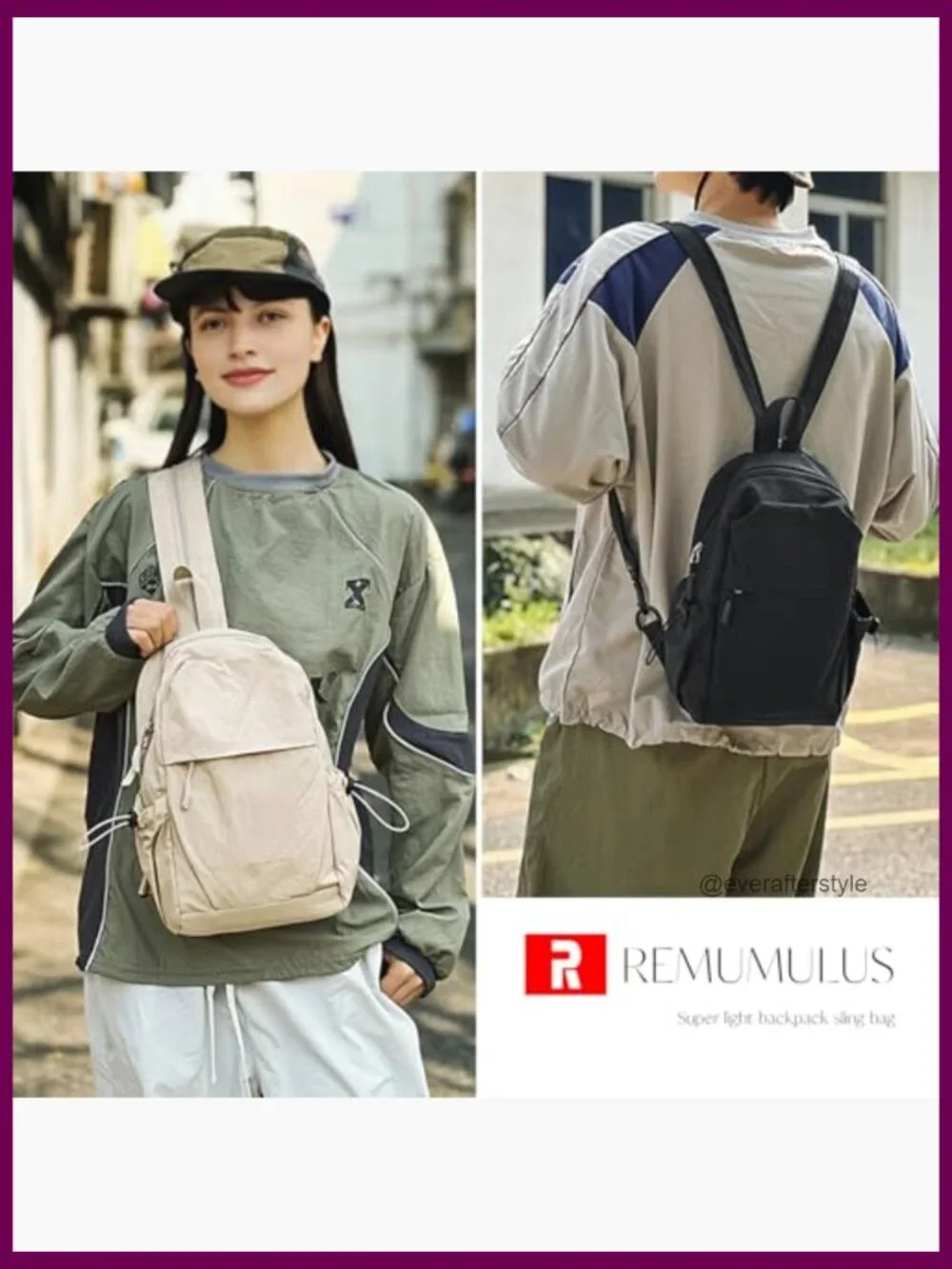 Small Crossbody Messenger Bag Durable Sling Backpack Hiking Daypack
